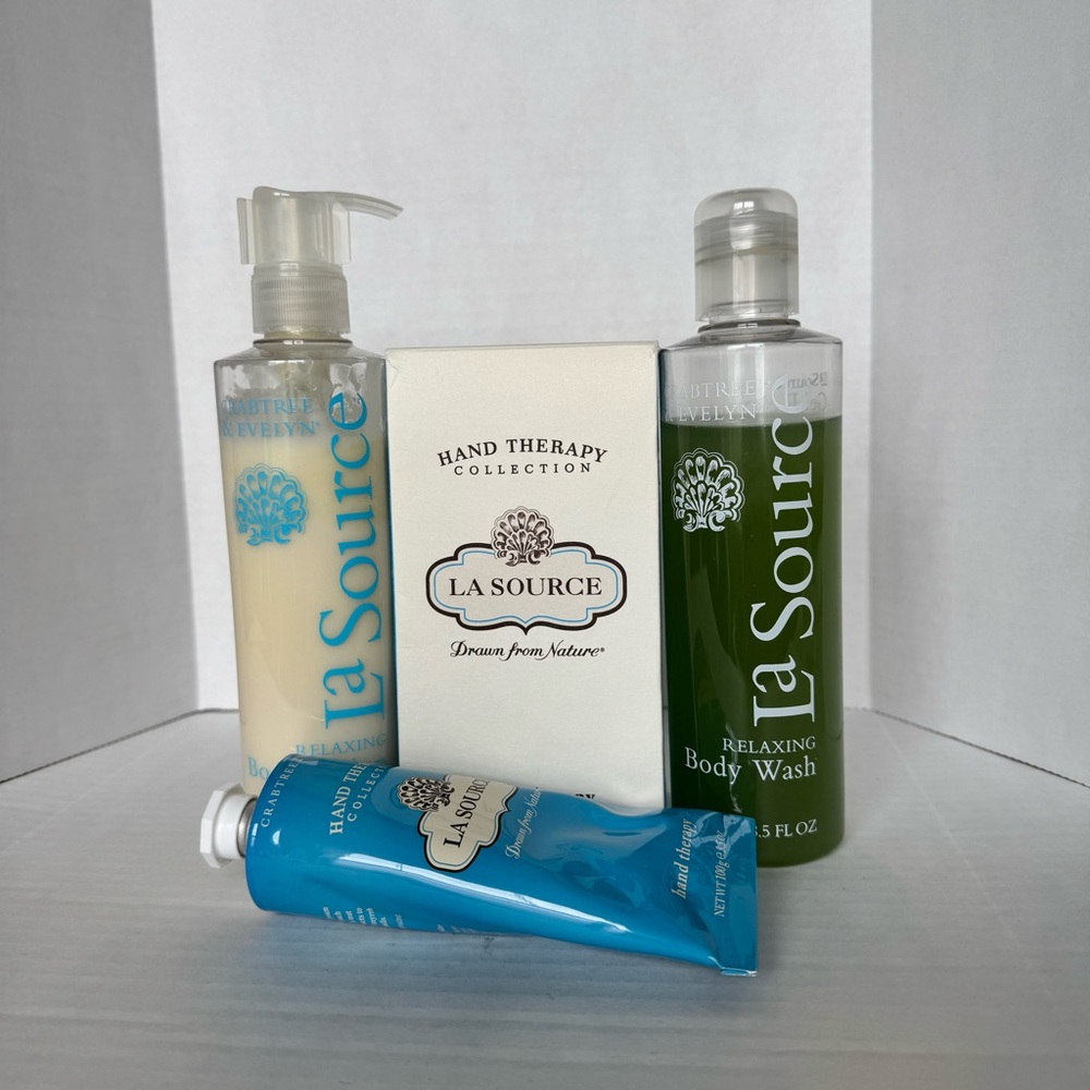 Crabtree & Evelyn La Source Set Body Lotion Body Wash Hand Therapy Collection